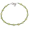 Bratara Peridot si Agat verde sfere si banuti cu Argint 925, 2-6mm