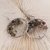 Cercei cu agatatoare Turmalina multicolora chips pomul vietii, 30mm, imagine 2