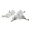 Pandantiv Acvamarin sfera 12mm si elemente din metal, imagine 2