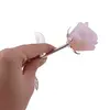 Trandafir din metal argintiu si Opalit, 23cm, imagine 4