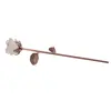 Trandafir din metal cupru si Cristal de stanca, 23cm