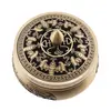 Vas din bronz pentru ardere tamaie si ierburi parfumate cu dragoni, 8cm, imagine 2