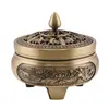 Vas din bronz pentru ardere tamaie si ierburi parfumate cu dragoni, 8cm