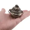 Vas pentru ardere tamaie si ierburi parfumate cadelnita cu dragon, alama - 50mm, imagine 5