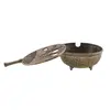Vas pentru ardere tamaie si ierburi parfumate evantai chinezesc, alama - 40mm x 55mm, imagine 3