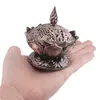 Vas pentru ardere tamaie si ierburi parfumate Lotus cu model feng-shui, cupru - 7cm, imagine 5