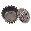 Vas pentru ardere tamaie si ierburi parfumate Lotus si dublu dorje, cupru - 6cm x 5cm, imagine 4