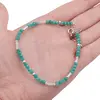 Bratara Amazonit discuri fatetate si Piatra Lunii sfere fatetate cu Argint 925, 2-3mm, imagine 4