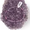 Bratara Ametist si Turmalina roz sfere fatetate cu Argint 925, 3-4mm, imagine 3