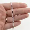 Bratara Cristal de stanca, Cuart roz si Hematit sfere fatetate si Argint 925, 2-3mm, imagine 4