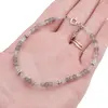 Bratara Labradorit si Acvamarin discuri fatetate cu Argint 925, 2-4mm, imagine 4