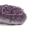 Bratara Peridot neuniform si Turmalina roz sfere cu Argint 925, 3-6mm, imagine 3