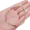 Bratara Peridot si Turmalina roz cu elemente din Argint 925, 3mm, imagine 4