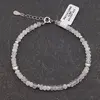 Bratara Piatra lunii alba discuri fatetate si Argint 925, 4mm, imagine 2