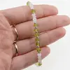 Bratara Piatra lunii si Peridot discuri fatetate cu Argint 925, 4-5mm, imagine 4