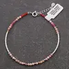 Bratara Rodocrozit, Rubin si Coral rosu cu Argint 925, 2-3mm, imagine 2