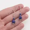 Cercei cu agatatoare Lapis Lazuli si Argint 925, 4-8mm, imagine 3