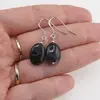 Cercei cu agatatoare Turmalina oval si Argint 925, 12mm, imagine 3