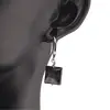 Cercei cu agatatoare Turmalina si baza lata de Argint 925, 10mm, imagine 2