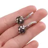 Cercei cu surub Scoica abalone si baza de Argint 925 semirotunda cu zirconii, 10mm, imagine 3