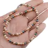 Colier Perle de Mallorca multicolore, sfere 4mm, imagine 2