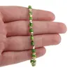 Bratara Sidef verde cuburi cu elemente aurii, 3mm, imagine 3