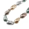 Colier Perle de Mallorca baroque multicolor, 26mm, imagine 3