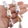 Colier Perle de Mallorca baroque roz, crem si albe, 26mm, imagine 4