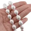 Colier Perle de Mallorca lunguiete albe, 13mm, imagine 4