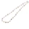 Colier Perle de Mallorca lunguiete roz, crem si albe, 13mm, imagine 2