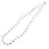 Colier Perle de Mallorca ovale albe, 13mm, imagine 2