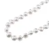 Colier Perle de Mallorca ovale albe, 13mm, imagine 3
