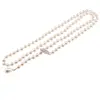 Colier reglabil cu Perle de Mallorca crem si accesoriu pana argintie, 8mm, imagine 2