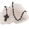 Colier rozariu Agat negru, 6mm, imagine 2
