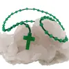 Colier rozariu Agat verde, 6mm, imagine 2