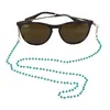 Colier / Snur pentru ochelari albastru sfere fatetate, 58cm, imagine 3