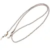Colier / Snur pentru ochelari bej discuri fatetate si Perle, 70cm
