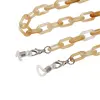 Colier / Snur pentru ochelari model lant din plastic galben, 72cm, imagine 2