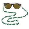 Colier / Snur pentru ochelari model lant din plastic verde, 72cm, imagine 3