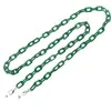Colier / Snur pentru ochelari model lant din plastic verde, 72cm