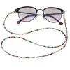 Colier / Snur pentru ochelari multicolor discuri fatetate si Perle, 70cm, imagine 3