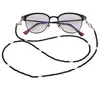 Colier / Snur pentru ochelari negru discuri fatetate si Perle, 70cm, imagine 3