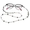 Colier / Snur pentru ochelari Perle si Agat negru chips, 70cm, imagine 3