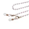 Colier / Snur pentru ochelari roz sfere fatetate, 58cm, imagine 2
