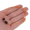 Bratara cu snur Agat negru sfere, 6mm, imagine 4