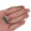 Bratara cu snur Azurit sfere, 6mm, imagine 4