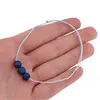 Bratara cu snur Cuart Titan Aura albastru, 6mm, imagine 4