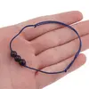 Bratara cu snur Goldstone albastru sfere, 6mm, imagine 4