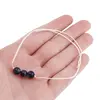 Bratara cu snur Ochi de tigru albastru sfere, 6mm, imagine 4