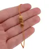 Bratara cu snur Ochi de tigru galben, 6mm, imagine 3